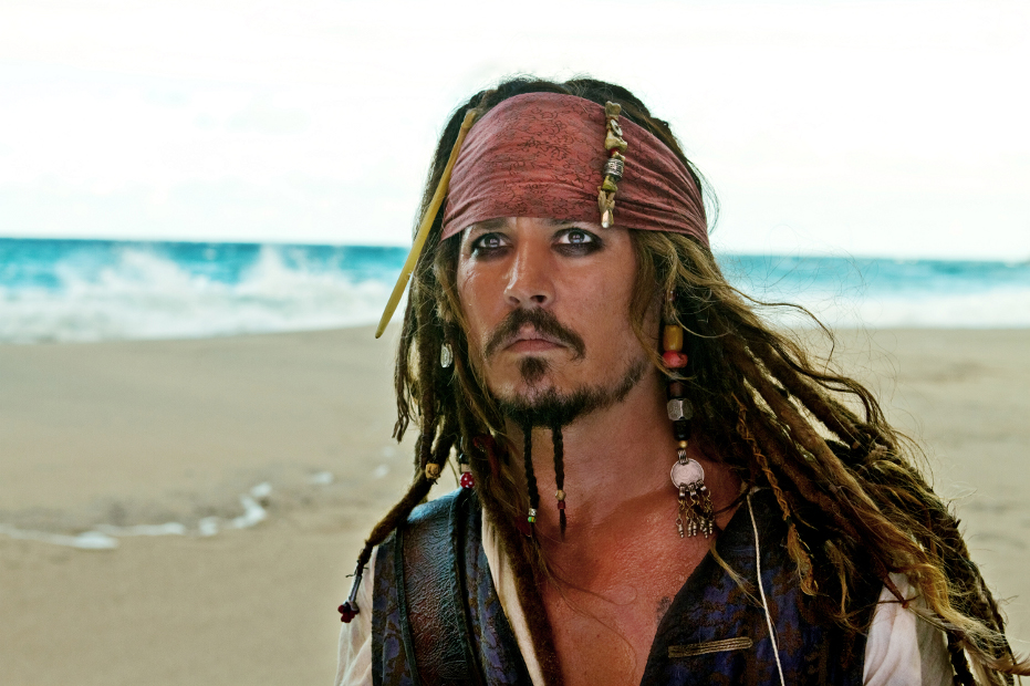Johnny Deep interpreta il capitano Jack Sparrow